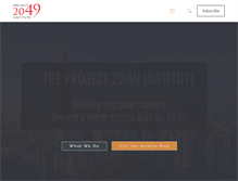 Tablet Screenshot of project2049.net